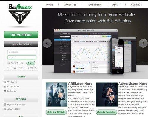 תמונת פורטפוליו Bull Affiliates רשת שותפים
