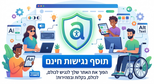 תוסף נגישות חינם